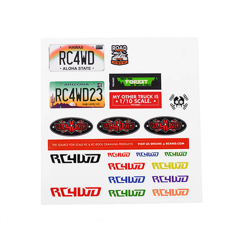RC4WD Small Decal Sheet (Z-L0034)