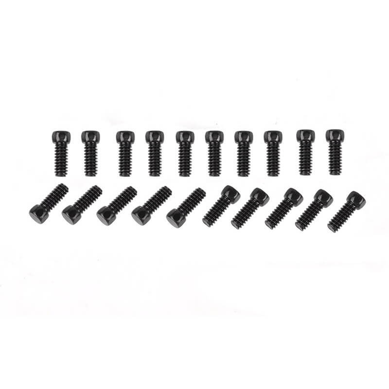 RC4WD Scale Hex Head Bolts (M1.6 X 4mm) Black (Z-S0050)