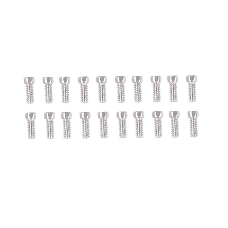 RC4WD Scale Hex Head Bolts (M1.6 X 4mm) Silver (Z-S0053)