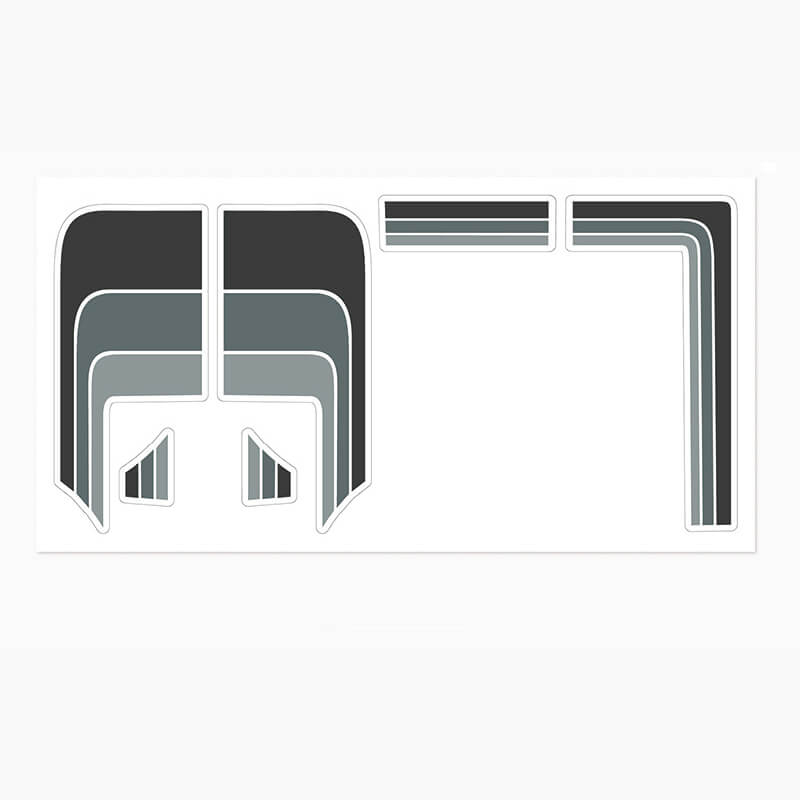 RC4WD Toyota 79-81 Body Decals (Grey) (Z-S0139)
