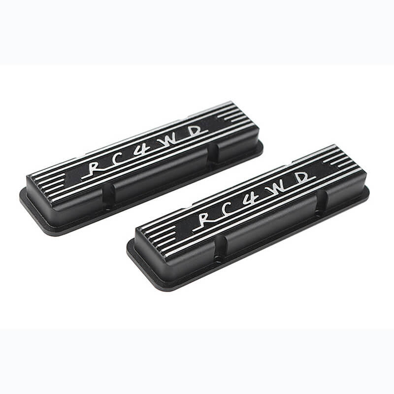 RC4WD Aluminium Valve Covers For Scale V8 Engine (Black) (Z-S0318)