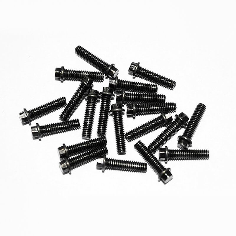 RC4WD Miniature Scale Hex Bolts (M2.5 X10mm) (Black) (Z-S0381)