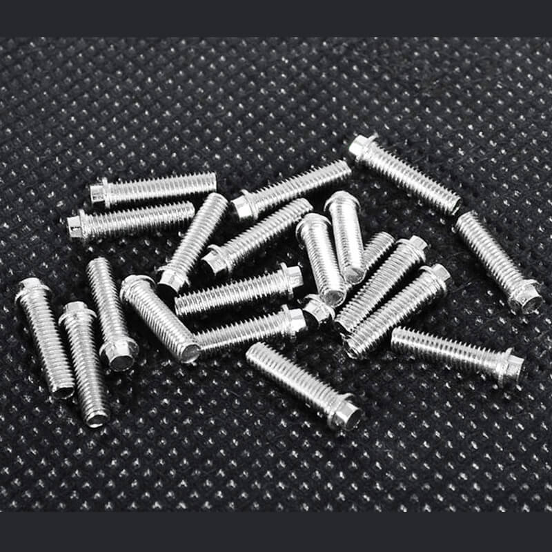 RC4WD Miniature Scale Hex Bolts (M3X12mm) (Silver) (Z-S0691)