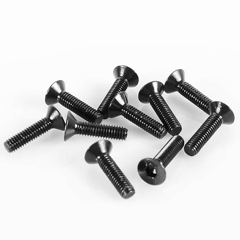 RC4WD Steel Flat Head Socket Cap Screw M3 X 12mm (10) (Z-S0896)