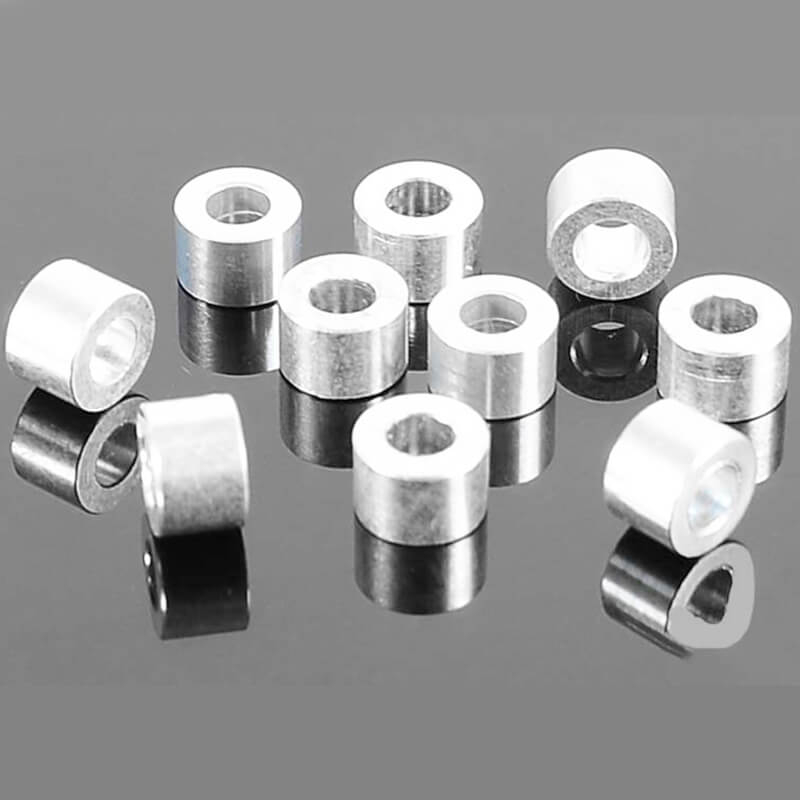 RC4WD 4mm Silver Spacer With M3 Hole (10) (Z-S0983)