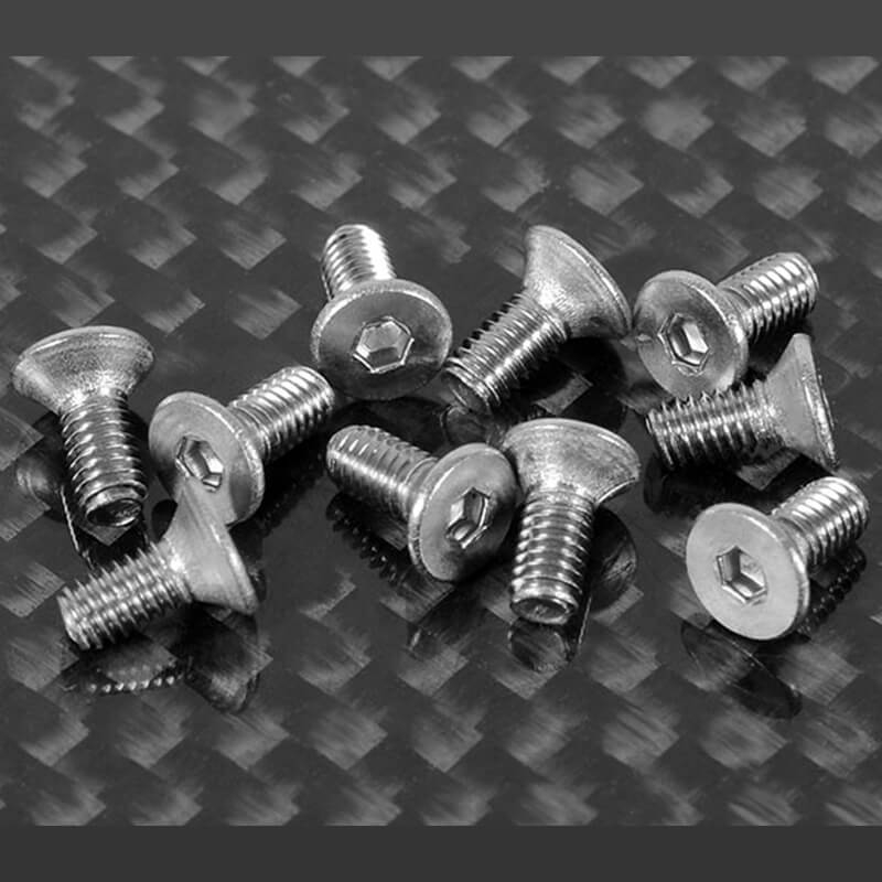 RC4WD Flat Head Cap Screws M2.5 X 6mm (10) (Z-S1209)
