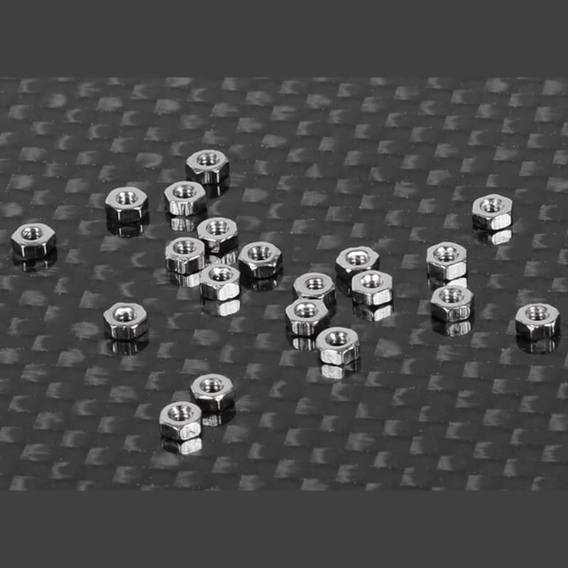 RC4WD Regular M1.6 Nuts (Silver) (Z-S1230)