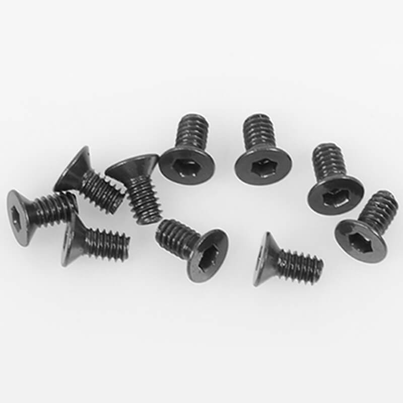 RC4WD Steel Flat Head Cap Screw M2 X 4mm (10) (Z-S1516)