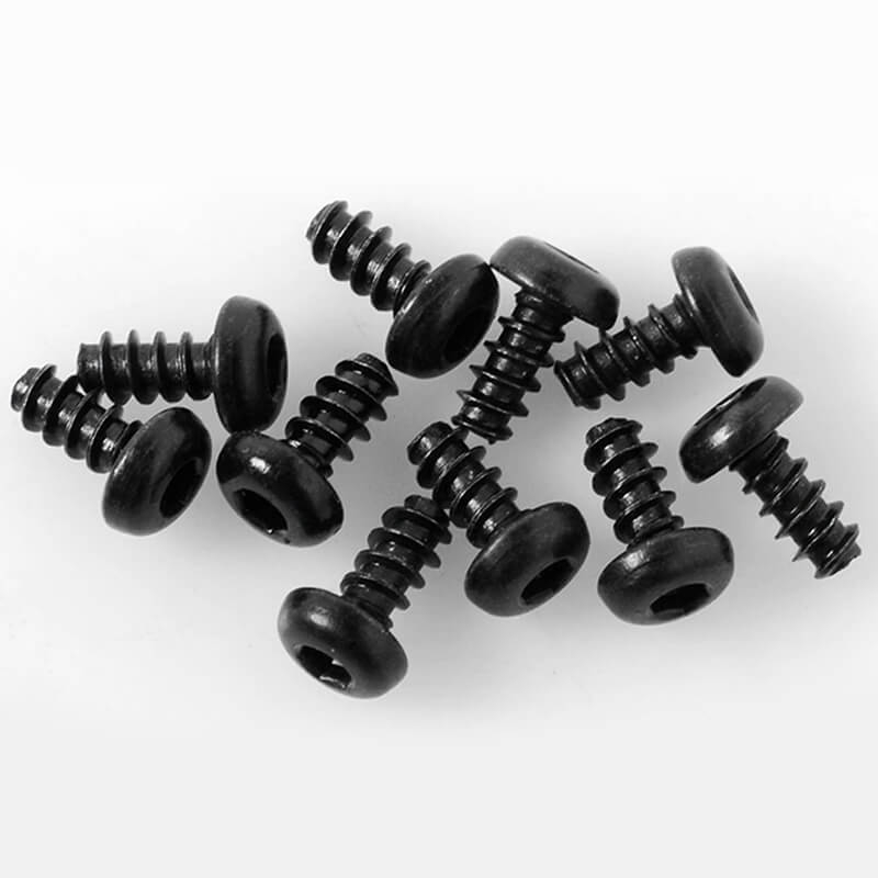 RC4WD Button Head Self Tapping Screws M3 X 6mm (Black) (Z-S1574)