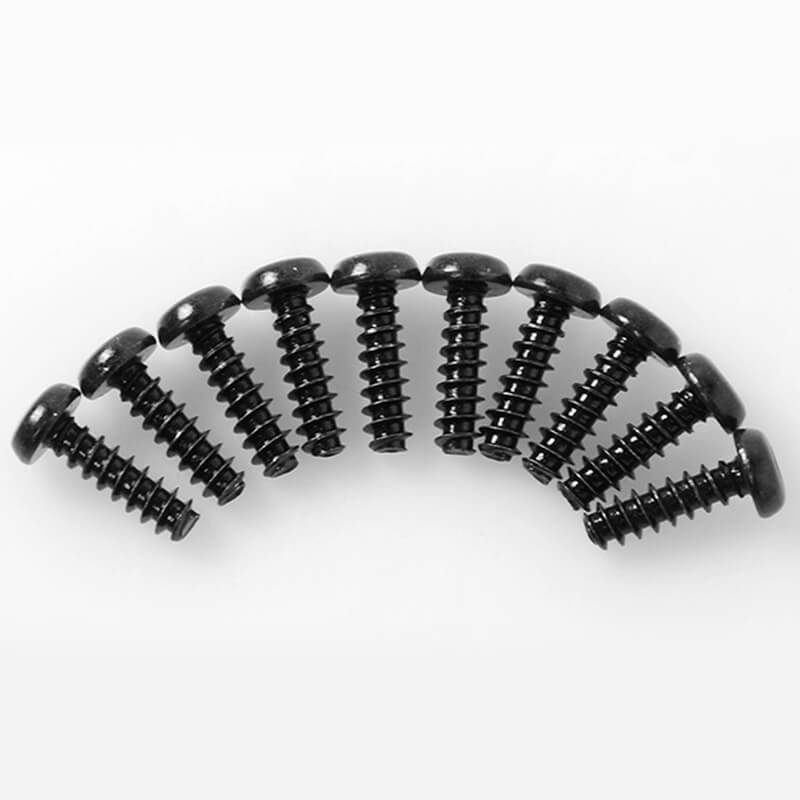 RC4WD Button Head Self Tapping Screws M3 X 10mm (Black) (Z-S1578)