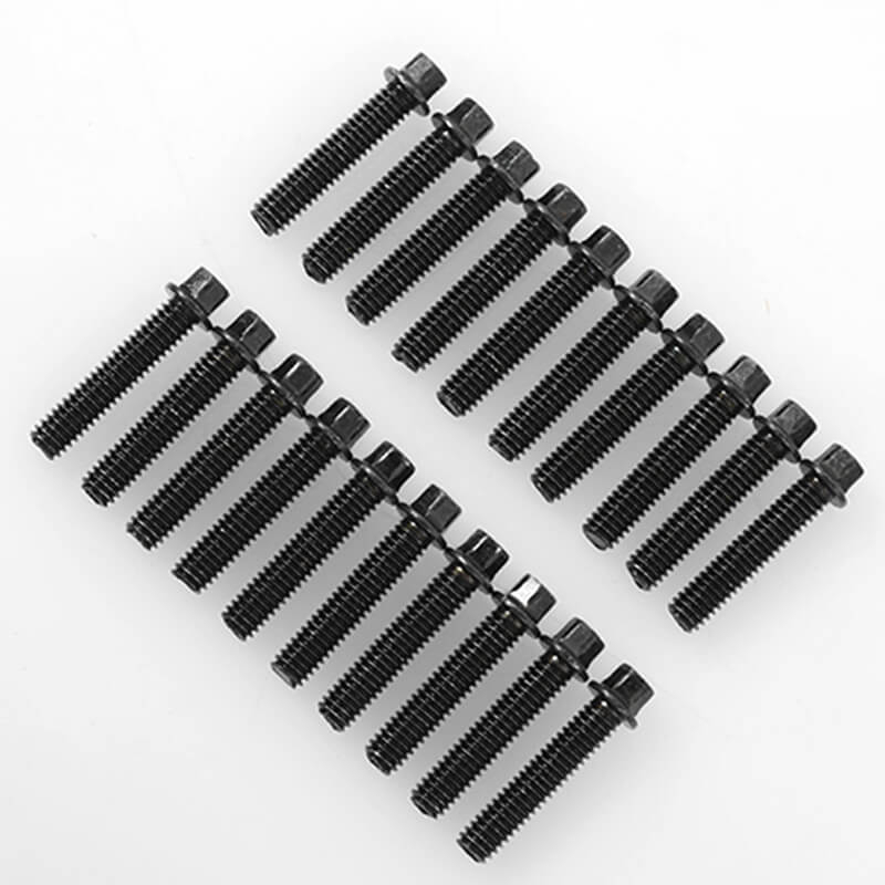 RC4WD Miniature Scale Hex Bolts (M2.5 X 12mm) (Black) (Z-S1595)