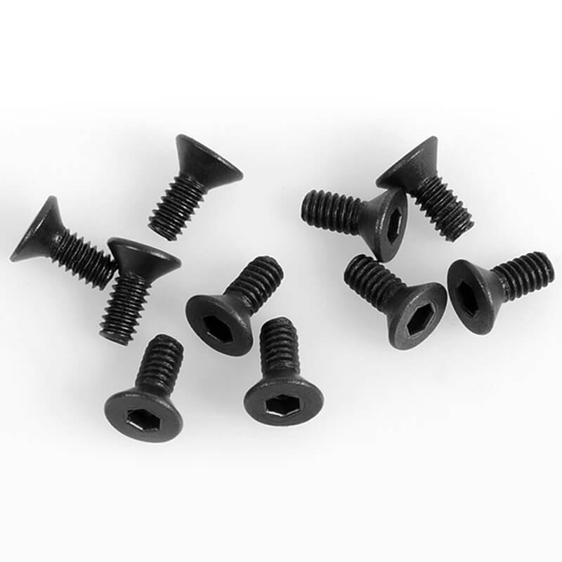 RC4WD Steel Flat Head Socket Cap Screw M2 X 5mm (Black) (Z-S1610)