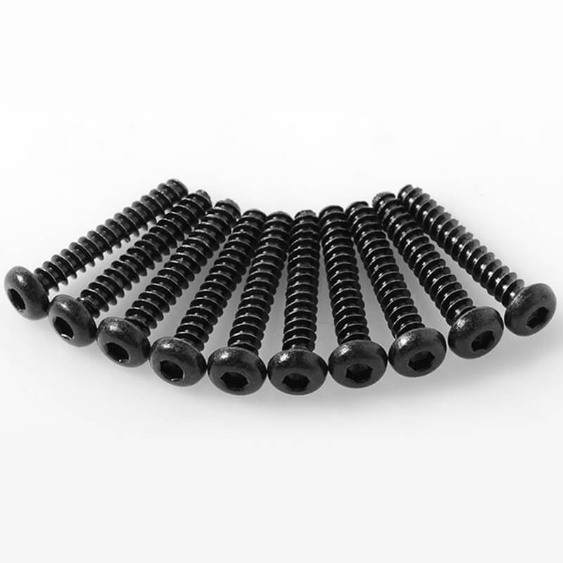RC4WD Button Head Self Tapping Screws M3 X 18mm (Black) (Z-S1693)