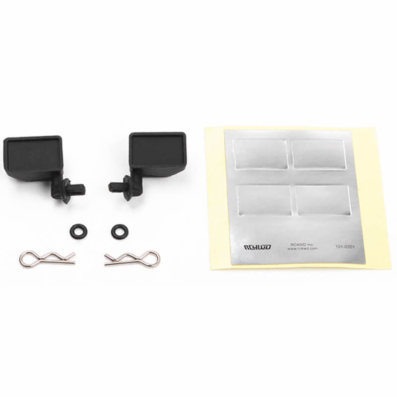 RC4WD Rubber Side Mirrors For 1/10Th Black Rock (Z-S2089)