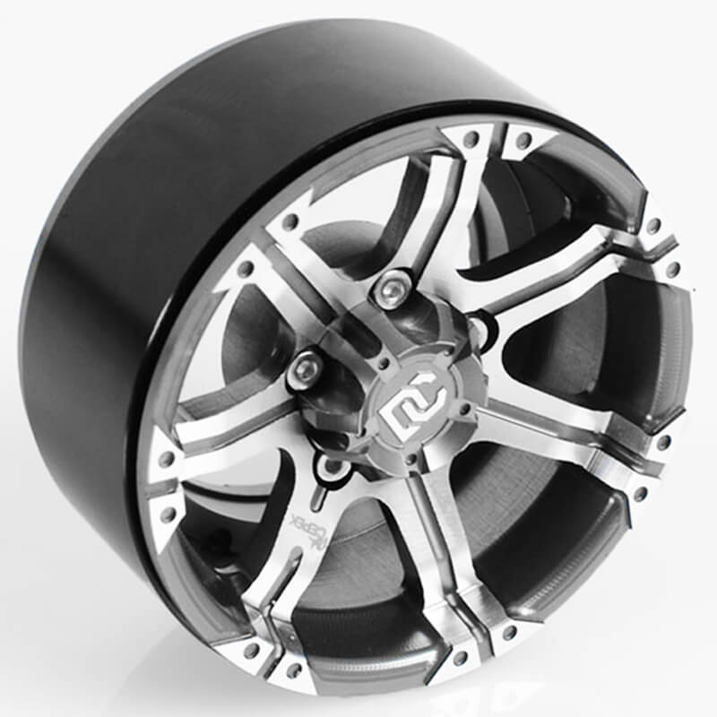 RC4WD Dick Cepek Gun Metal 7 1.9&quot; Internal Beadlock Wheels (Z-W0027)