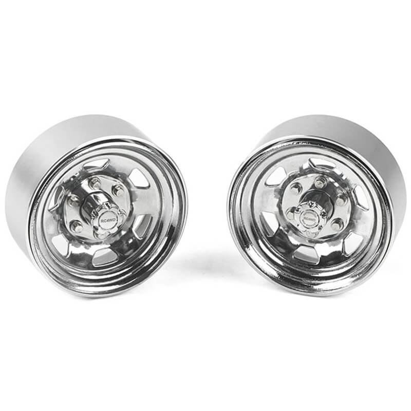 RC4WD Stamped Steel 1.7&quot; Beadlock Sr5 Wheels (Chrome) (Z-W0065)