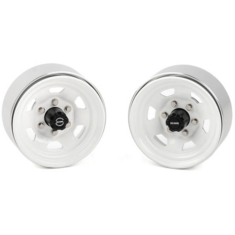 RC4WD Stamped Steel 1.7&quot; Beadlock Sr5 Wheels (White/Black) (Z-W0066)