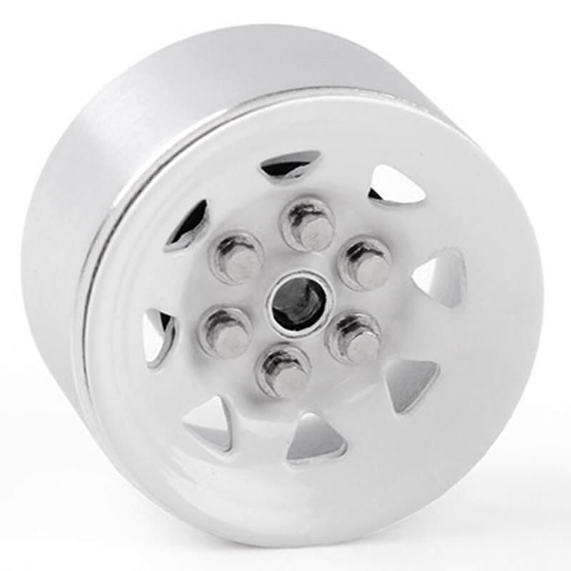 RC4WD Stamped Steel 0.7&quot; Stock Beadlock Wheels (White) (Z-W0068)
