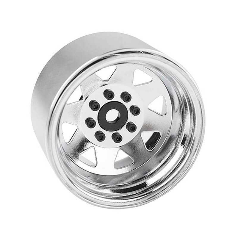 RC4WD 8Lug Deep Dish Wagon 1.9 Steel Stamped B/L Wheels Chrme (Z-W0079)