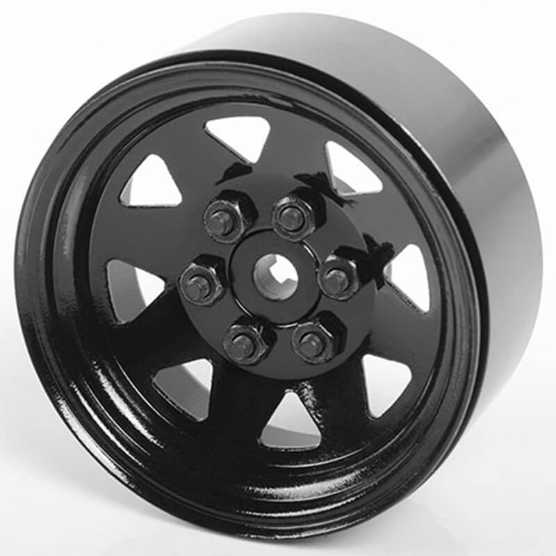 RC4WD 6 Lug Wagon 1.9&quot; Steel Stamped Beadlock Wheels (Black) (Z-W0130)
