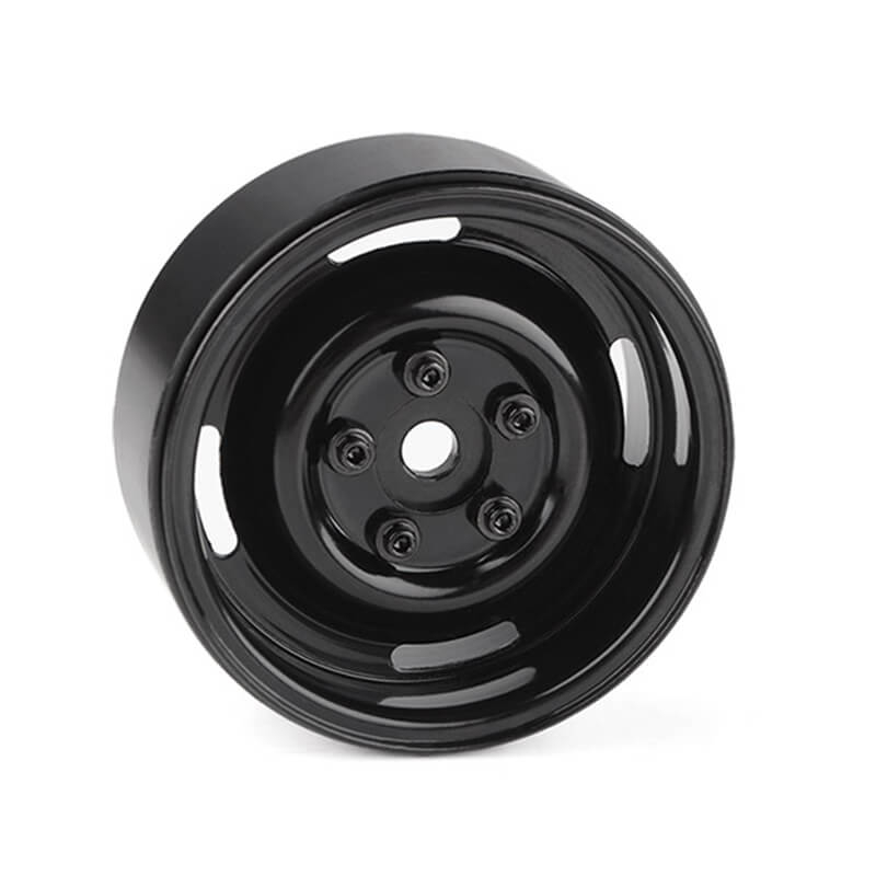 RC4WD 1.9&quot; Landies Vintage Stamped Steel B/Lock Wheels Black (Z-W0136)