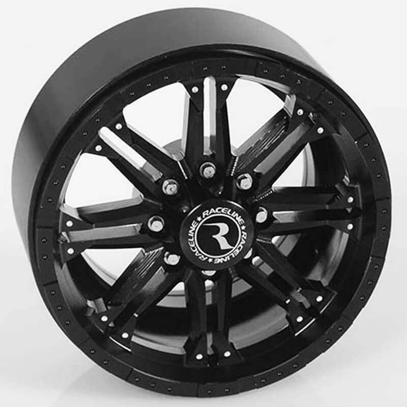 RC4WD Raceline Octane 2.2&quot; Beadlock Wheels (Black) (Z-W0184)