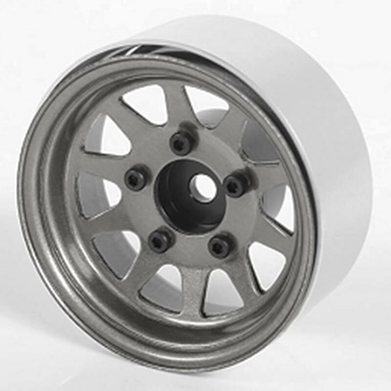 RC4WD OEM Stamped Steel 1.55&quot; Beadlock Wheels (Plain) (Z-W0258)