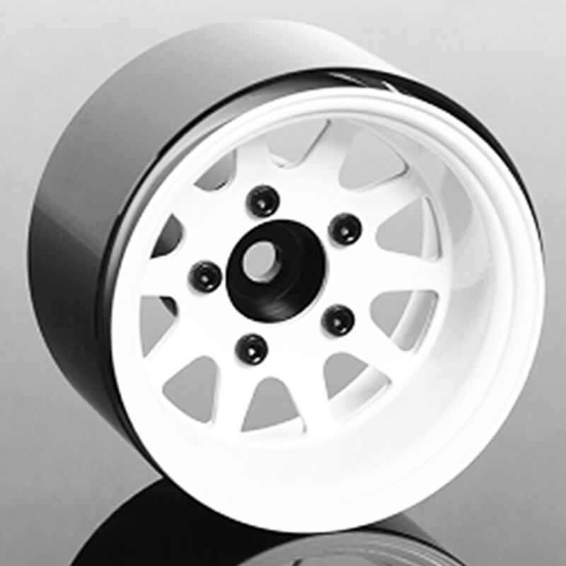 RC4WD Deep Dish Wagon 1.55&quot; Stamped Steel Beadlock Wheels (White) (Z-W0284)