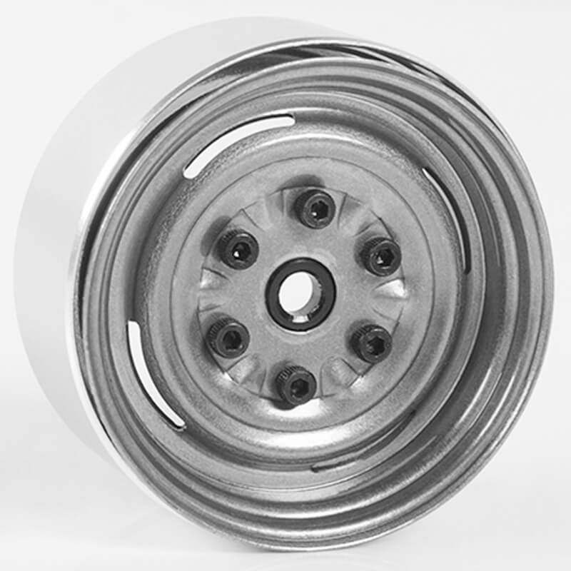 RC4WD Vintage Yota 6 Lug Stamped Steel 1.55&quot; Beadlock Wheels (Z-W0289)