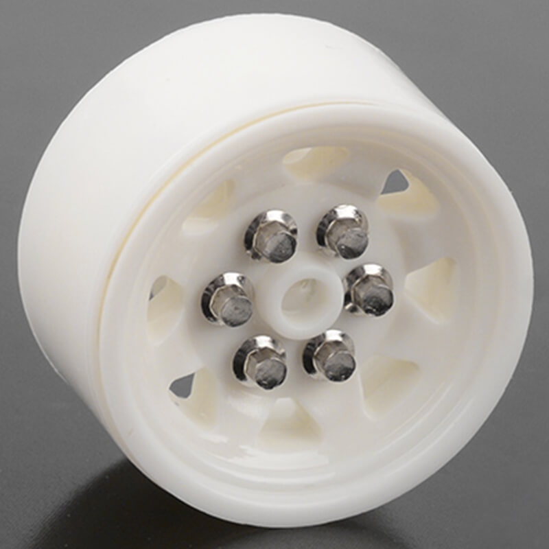 RC4WD OEM Plastic 0.7&quot; Beadlock Wheels (White) (Z-W0338)