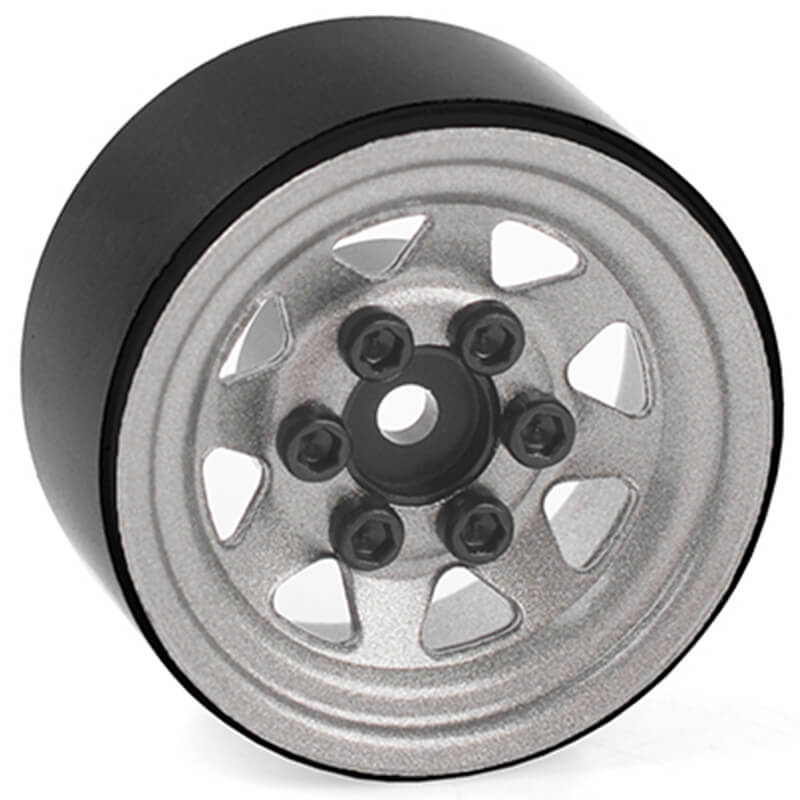 RC4WD Stamped Steel 1.0&quot; Stock Beadlock Wheels (Plain) (Z-W0345)