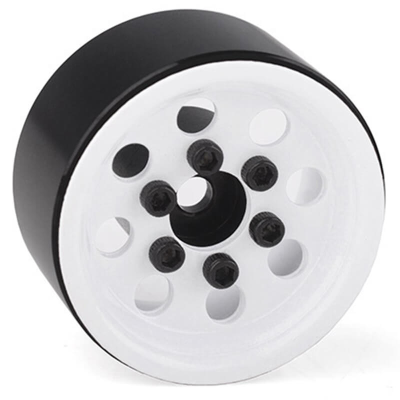 RC4WD Stamped Steel 1.0&quot; Pro8 Beadlock Wheels (White) (Z-W0357)