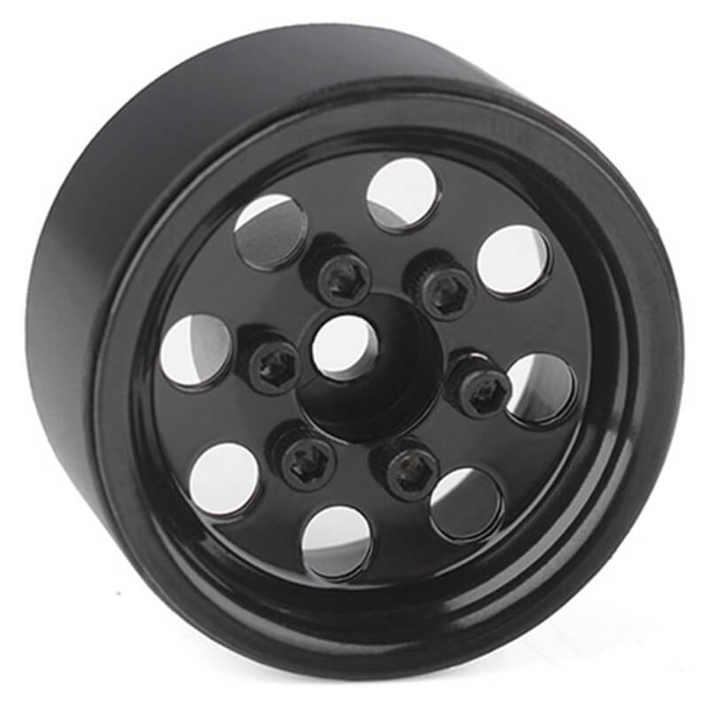 RC4WD Stamped Steel 1.0&quot; Pro8 Beadlock Wheels (Black) (Z-W0358)